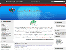 Tablet Screenshot of myanmarfishery.com